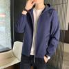 Jacket Spring and Autumn Men's Hooded Slim Jacket Korean Style Trendy and Handsome Men's Clothing