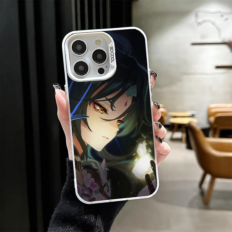 Мягкий чехол для телефона Genshin Impact Сяо для iPhone 15 16 17 Pro Max 17Air 16E 14 Plus 13 12 Mini Ударопрочный чехол Задняя крышка