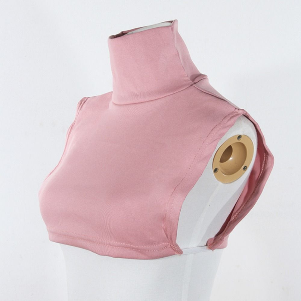 Solid Color Turtleneck Fake Collar Extensions Half Top Blouse New Mock Neck Cover