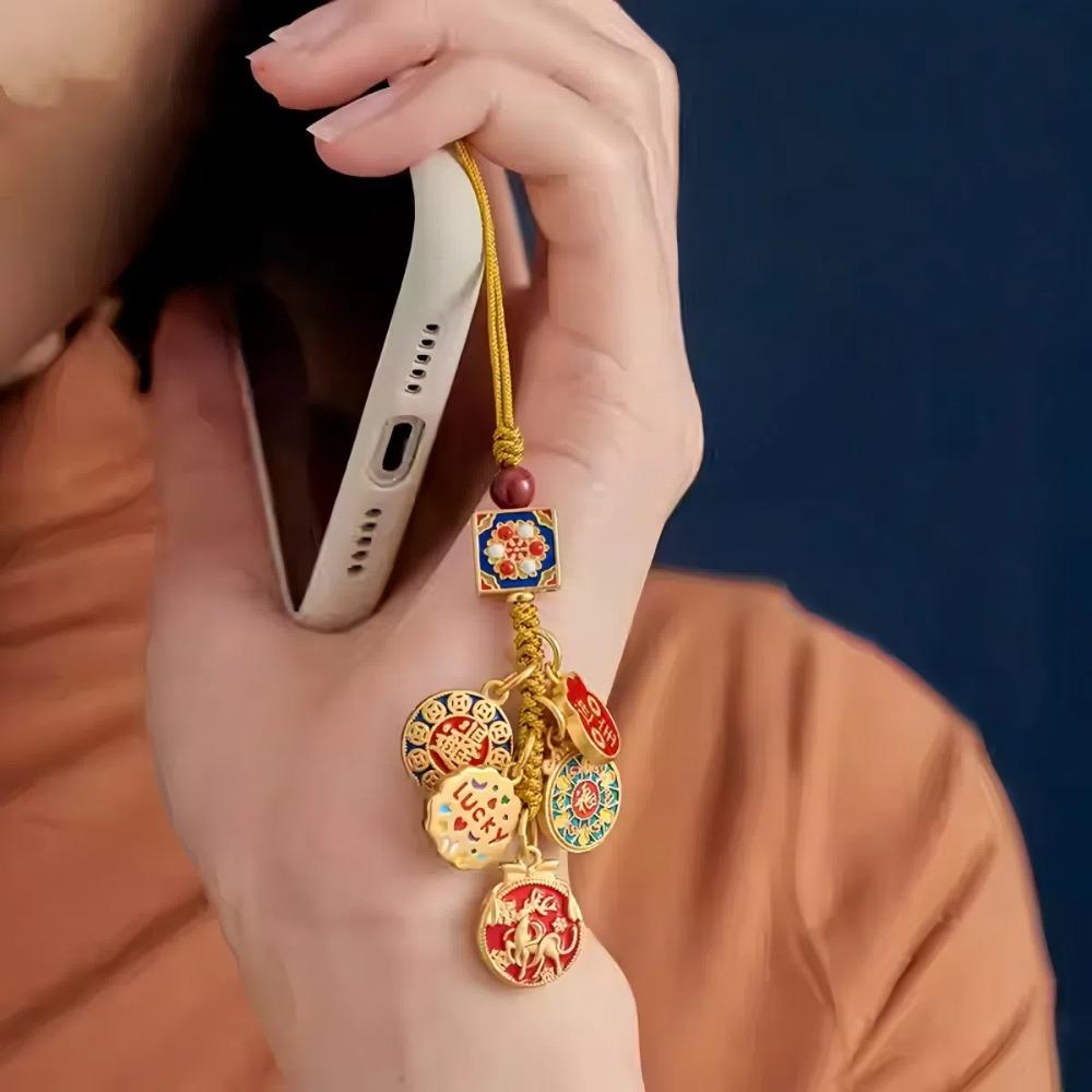 Rope Hangings Chinese Style Keychain Jewelry Car Keyring Fashion Pendant Key Chains  Gift