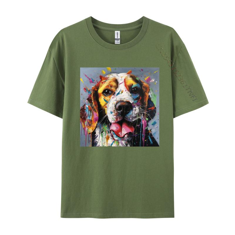 Beagle Curves TShirt Funny Beagle Dog Tshirts Custom Tops T Shirt 2024 Newest Black Clothing Shirt Unisex
