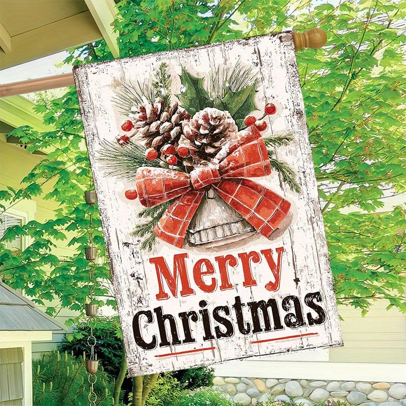 Gd-Dq07050017-1pc Christmas Welcome Country Christmas Garden Flag_4 (3) - Outdoor Garden Flag Double-Sided Home Decoration Courtyard Decoration Outdo