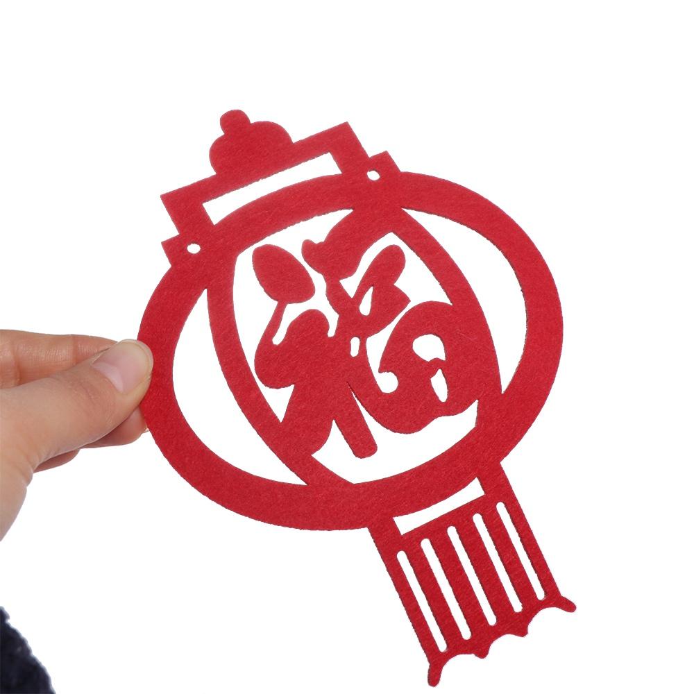 Традиционный флаг с Новым годом, нетканый материал, весенний фестиваль, подвесные украшения для комнаты