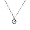 GUCCI Interlocking G 925 Silver Necklace (Unisex) Necklaces 455535 J8400 0811