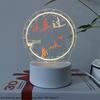 3D Акриловая LED Планшетка для Записи Рукописных Сообщений Ночник со Стираемой Светящейся Доской Сообщений