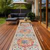 Retro Style Bohemian Indoor Runner Rug for Dining Bar Laundry Rooms Floor Mat Long Carpet Home Decor Kitchen Floor Pad