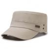 Men's Autumn Flat Top Military-Style Sun Hat - Adjustable for Outdoor, Casual Travel