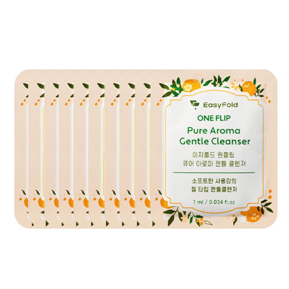 EASYFOLD Нежное очищающее средство для женской гигиены с низким уровнем pH в виде геля Портативная индивидуальная упаковка для путешествий 1 мл 30 шт.