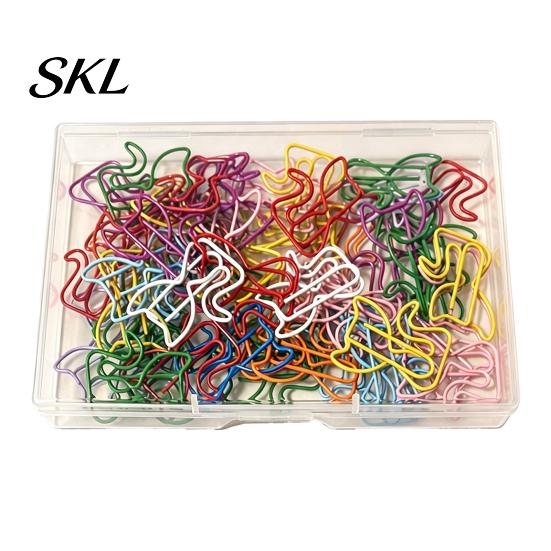 Stationery Gifts for Students 50PCS Cute Decorative Paper Clips, Colorful Assorted Shapes Metal Bookmark Page Markers Journaling File Organizer Office