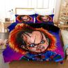 Horror Movie Printed Halloween Duvet Cover Pillowcase Digital Printing Comforter Set Soft Comfortable Breathable Bedding Set