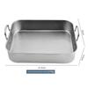 Utoo Stainless Steel Square Roasting Pan