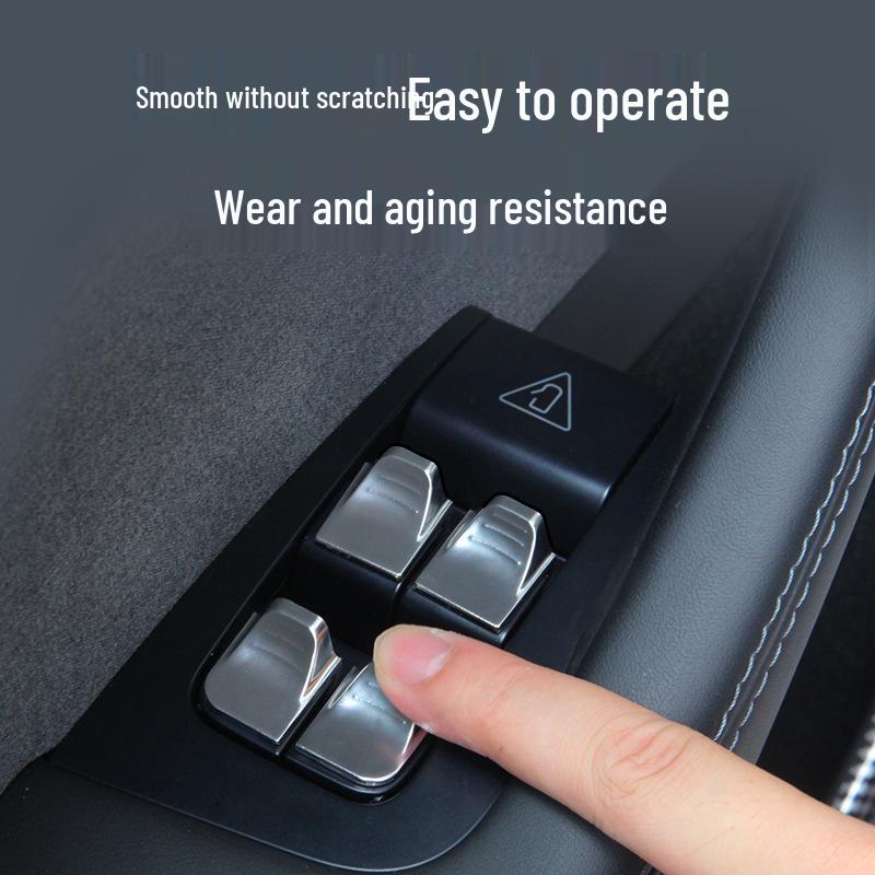 Декоративная накладка на кнопку стеклоподъемника/двери из АБС-пластика для Tesla Model Y3