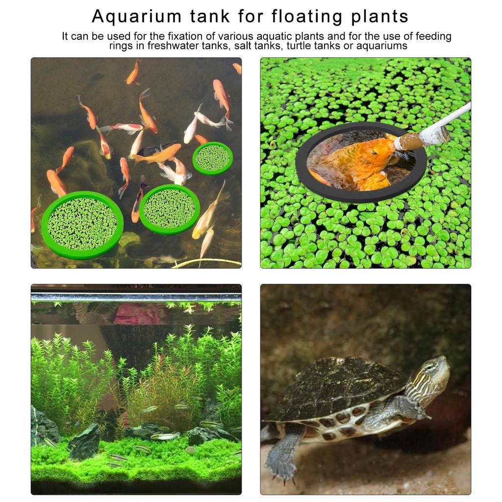 Плавающий загон для растений в аквариуме, 5 шт., плавающие держатели для растений, кольца для кормления рыб для аквариумов 80-200 мм, принадлежности для аквариумов