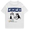 Summer High Quality Men's Cotton T-shirt Street Fashion Harajuku Style T-shirt Japanese Cartoon Pattern Short Sleeve Top
