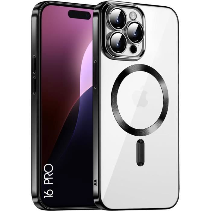 Coque de protection - BOOLING - pour iPhone 16 Pro - Silicone Antichoc - Ultra Slim - Noir Transparent