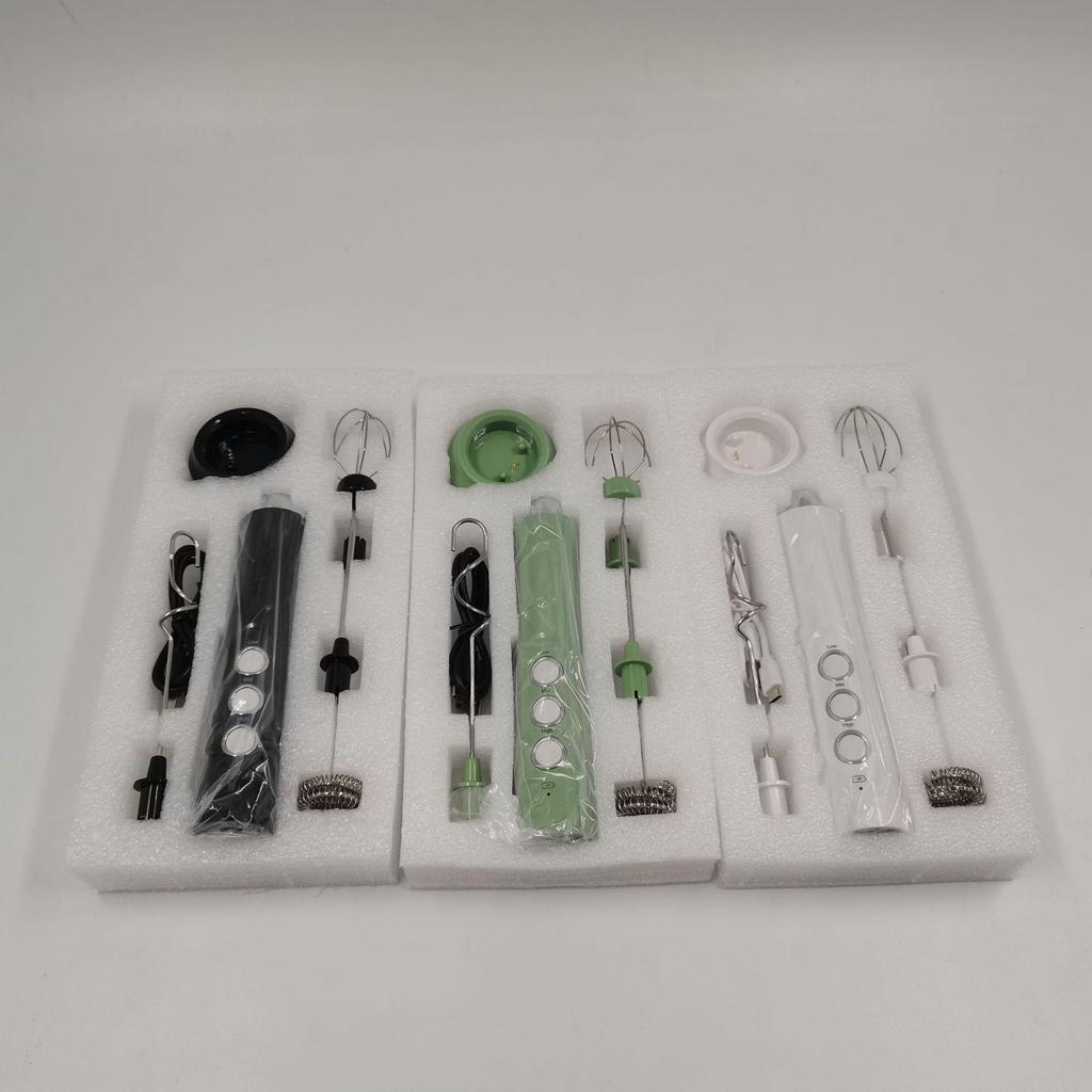USB-Rechargeable Handheld Electric Milk Frother & Egg Beater
