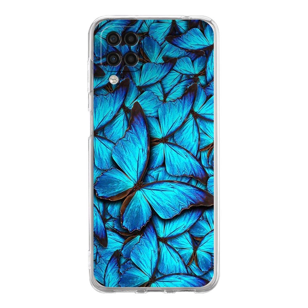Прозрачный чехол для телефона Samsung Galaxy A13 A51 A71 A21S A12 A11 A31 A52 A41 A23 A53 A73 A32 5G A03S Мягкий силиконовый чехол-бабочка