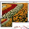 5D Diamond Painting Full Diamond Flowers Tulips Diamond Painting Handmade Diy Diamond Mosaic Painting Home Decoration
