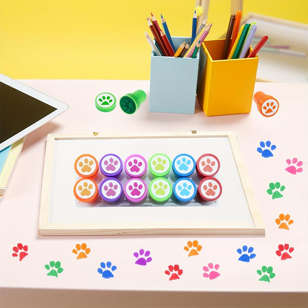 Cat Paw Stamp Birthday Party Favors Gifts Kindergarten Rewards Goodie Bag Stuffers Christmas Stocking Fillers Decorations Kid Friendly Entertaining