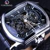Men's Fashion Casual Hollow Out Mechanical Movement Mechanical Watch