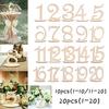 10 шт./20 шт. Модные деревянные принадлежности для свадебной вечеринки 1-10/ 1-20 Держатель для места Номер стола Карточка с цифрой