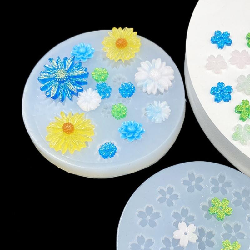 Форма для эпоксидной смолы, форма для брелока, силиконовая форма "Ромашка" для эпоксидной смолы, для подвески, брелока, ожерелья, серег, изготовления украшений