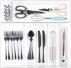 Kitchen Cutlery Drawer Organizer 7 Pieces Transparent