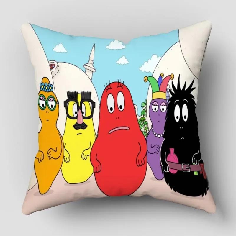 Наволочки Барбапапа Животные Снеговик Принт Наволочка Декоративная Зимняя Праздничная Вечеринка для Дивана