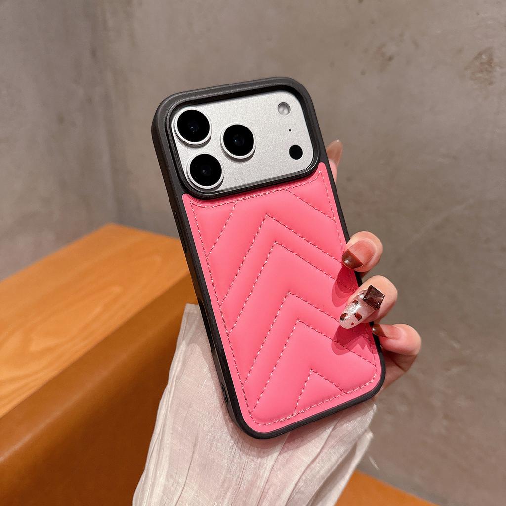 Треугольный пуховик для чехла для мобильного телефона IPhone17 для Apple 16promax однотонный защитный чехол для осени и зимы