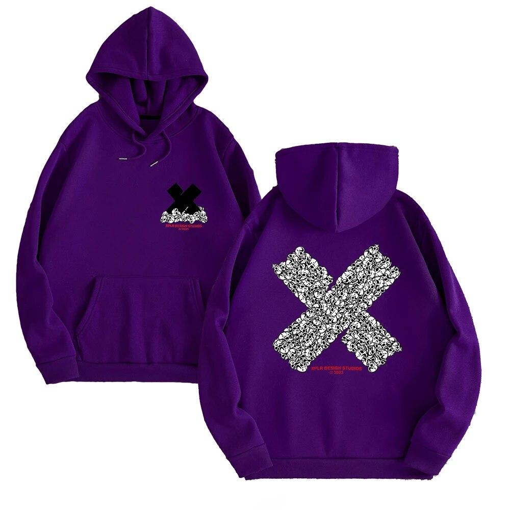 Толстовка унисексXPLR Hell Week Bones Merch Толстовки с капюшоном Зимняя милая уличная одежда с капюшоном с длинным рукавом Новый свитшот с логотипом Y2K