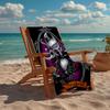 Custom Name Ultra-Soft Beach Towel with The Nightmare Before Christmas Theme,Ideal for Pool - Camping, Diving - Perfect Travel Essential, Vibrant Beac
