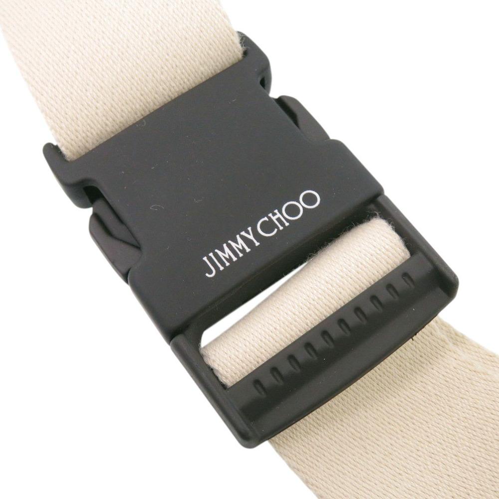 Used AUTHENTIC JIMMY CHOO body bag Waist Pouch blue Denim