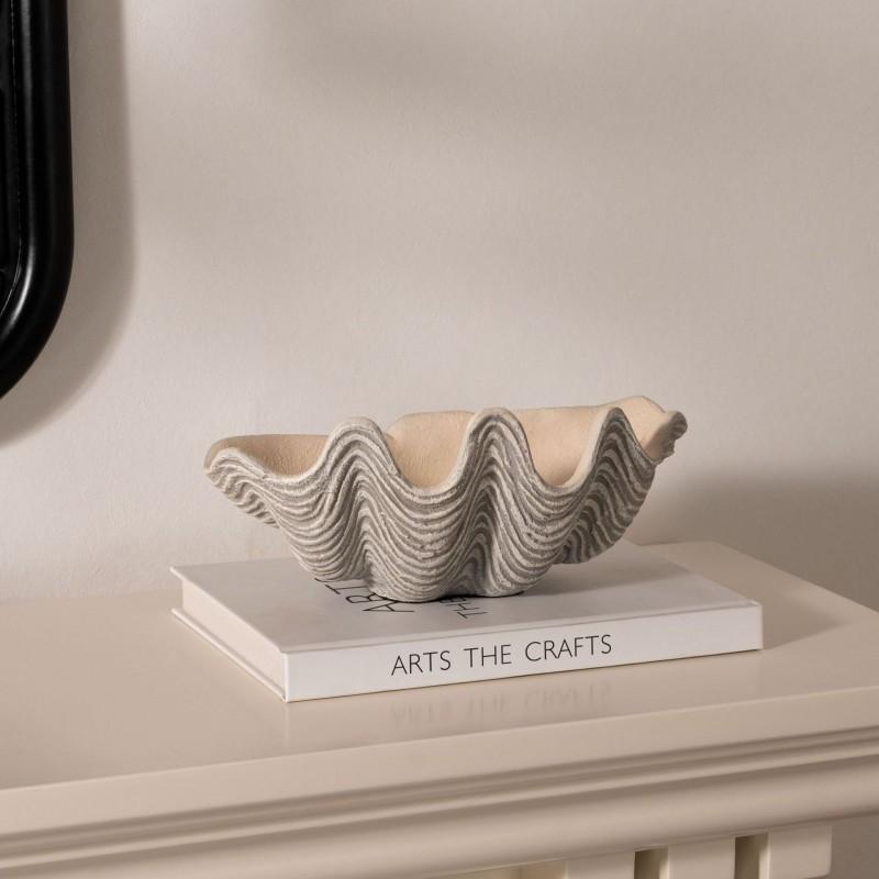 Resin Seashell Art Decorative Figurine Coastal Home Hotel Display Minimalist Wabi Sabi Style