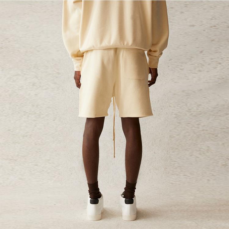 Fear of God Essentials Шорты свитшоты SS21 Унисекс Низ Кремовый Крем FOG-SS21-566