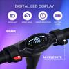 Детский электрический самокат 8-16 лет, складной со светодиодным дисплеем, регулируемая скорость/высота, запас хода 20 км, макс. скорость 20 км/ч