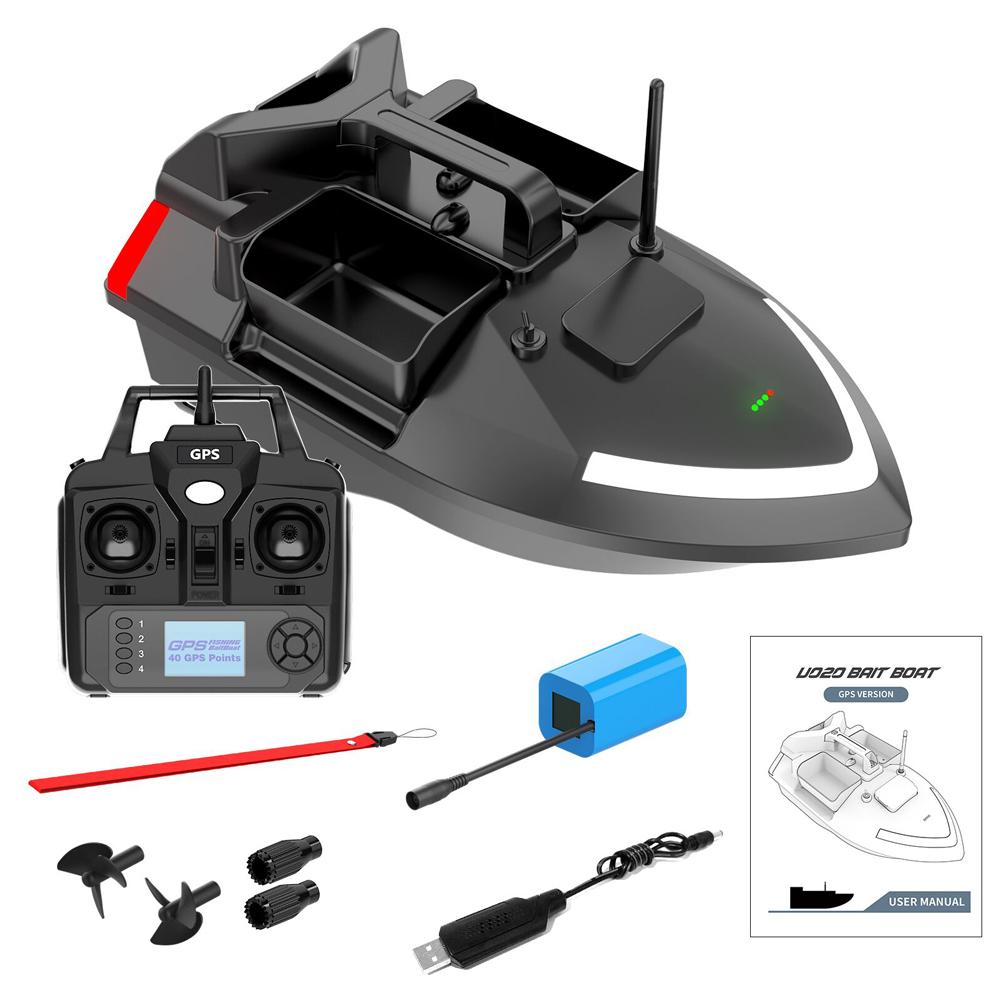 GPS Fishing Bait Boat 500m Remote Control Bait Boat Dual Motor Fish Finder 2KG Loading Support