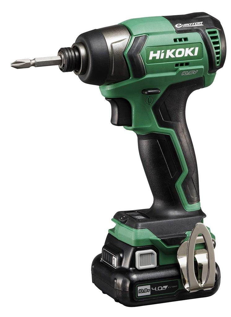 HiKOKI Cordless Impact Driver Slide Battery Быстрозарядное устройство и чехол в комплекте 4.0Ah 10.8V WH12DD(2ЛС)