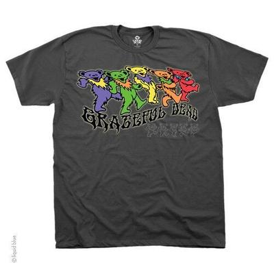 Футболка унисекс Grateful Dead Dancing Trippy Bears Lesh Garcia Wier Hart