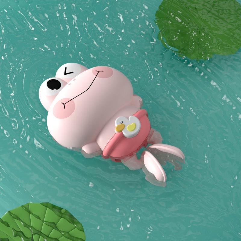 Заводные игрушки для ванной: Желтая утка и черепаха рыба-клоун для детей