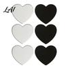 Love Heart Fridge Magnet 3Pcs DIY Kit Clear Acrylic Photo Set Customizable Square Round Refrigerator Crafts for Home Office Kitchen Decor