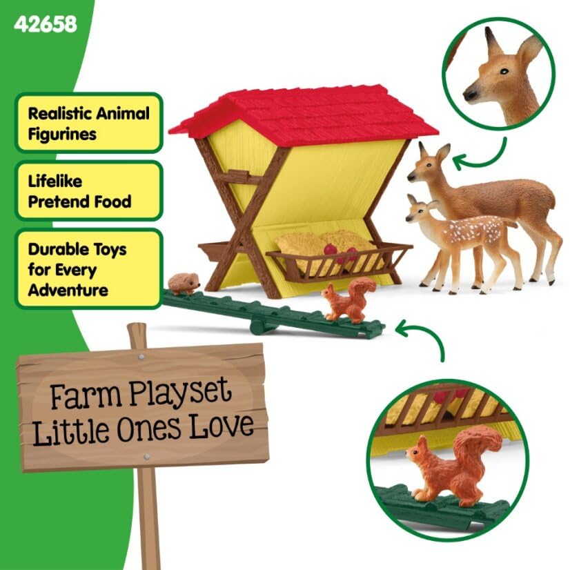 Schleich Farm World Лесная кормушка для животных 42658