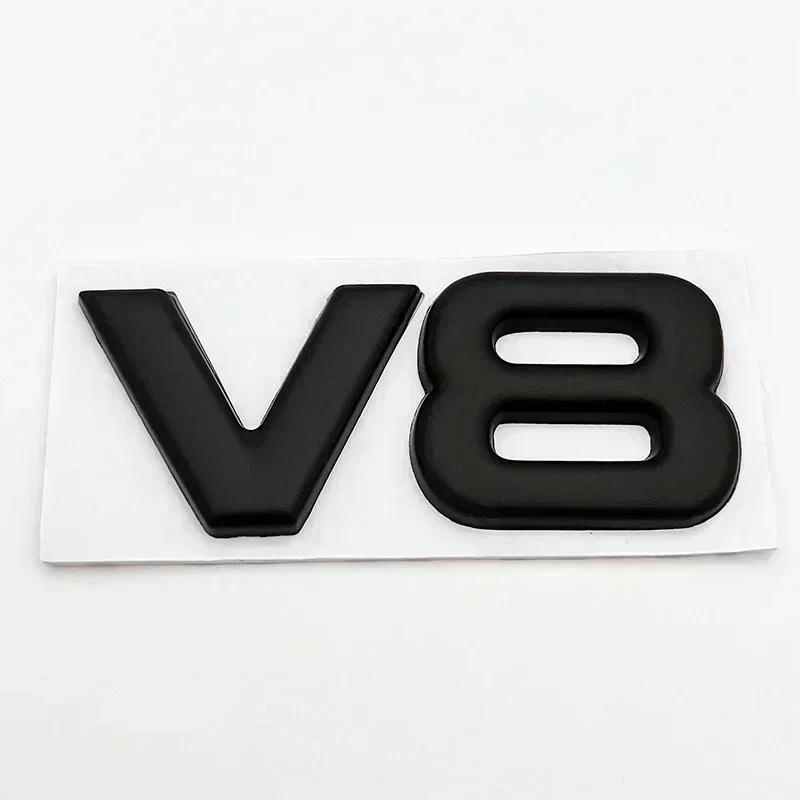 3D Металлическая эмблема V6 V8, эмблема двигателя автомобиля, наклейки, декоративные наклейки для Toyota BMW Benz Honda Mazda, автоаксессуары
