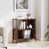 VidaXL Bookcase Smoked Oak 72x28x77.5 Cm Engineered Wood 838880