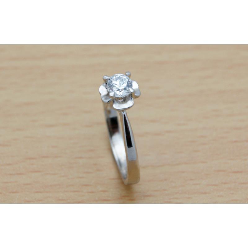 Platinum-Plated Wedding Ring, Women'S Simple Zirconium Diamond Single Ring.