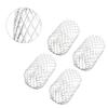 4pc Aluminum Mesh Gutter Guards for Downpipe Leaf Debris and Mud Trap Covers Protecting Drain Pipes from Blockages