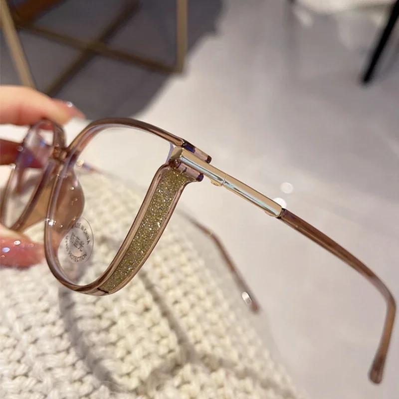 Роскошные очки для чтения с дальнозоркостью для женщин, блокирующие синий свет, компьютерные очки, новые модные очки для лечения пресбиопии «кошачий глаз» до 4,0