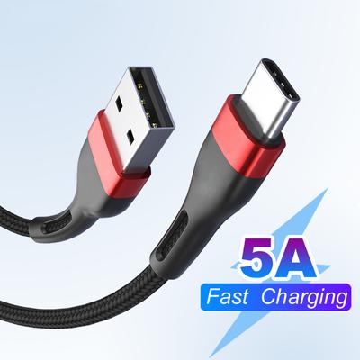 Кабель USB типа c для быстрой зарядки, кабель для передачи данных, кабель зарядного устройства c для iphone 15, samsung s21, a51, xiaomi mi 10, redmi, huawei, кабель