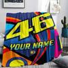Custom Name,46 Printed Flannel Blanket, soft throw for bedroom sofa, washable, Christmas present, great gift.