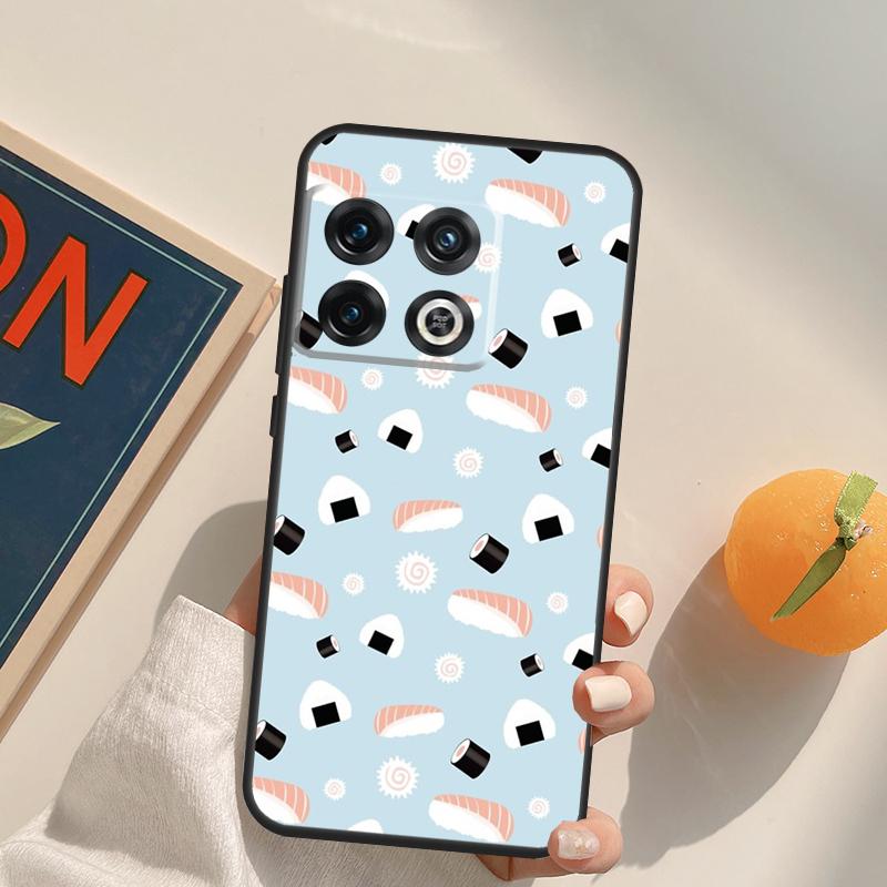 Kawaii Sushi Pattern Case For OnePlus Nord 5 CE 2 3 4 Lite N20 N30 OnePlus 15 13 12 11 13T 10T 10R 12R 13R Cover