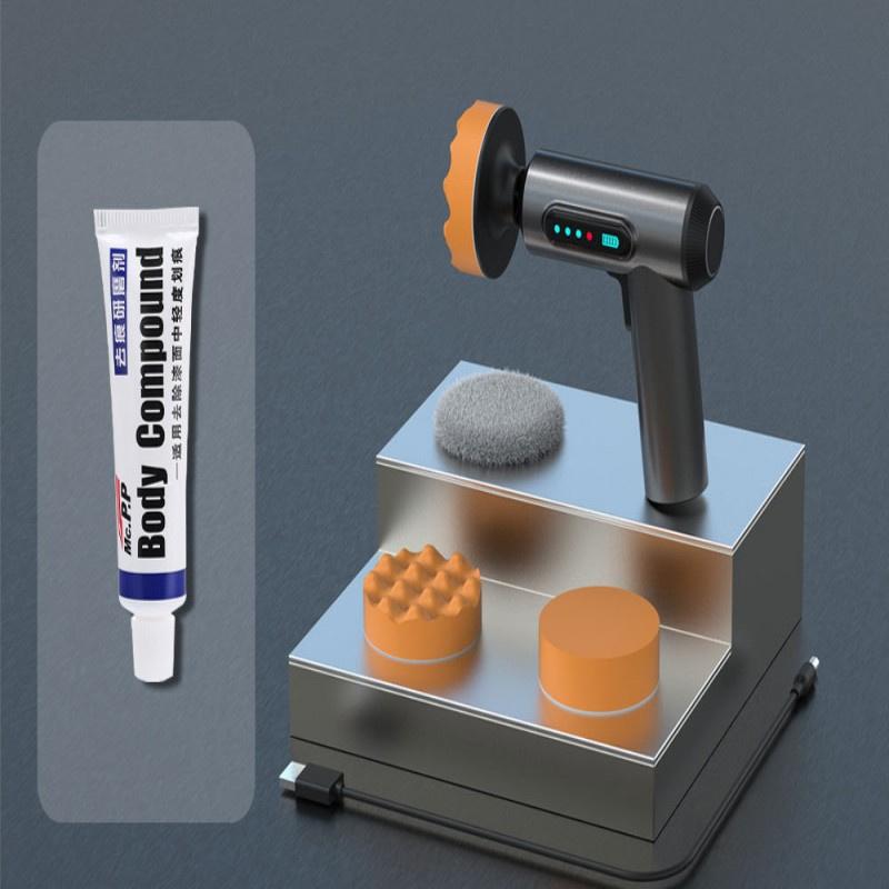 Беспроводная электрическая полировальная машинка для автомобиля, перезаряжаемая через USB, полировальная машинка для чистки кузова автомобиля, вощения, ремонта, 2000 об/мин